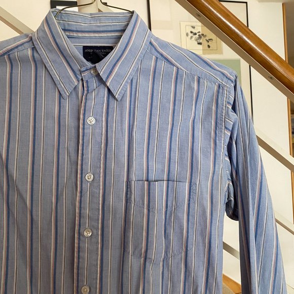 American Eagle Striped Shirt - Picture 3 of 5
